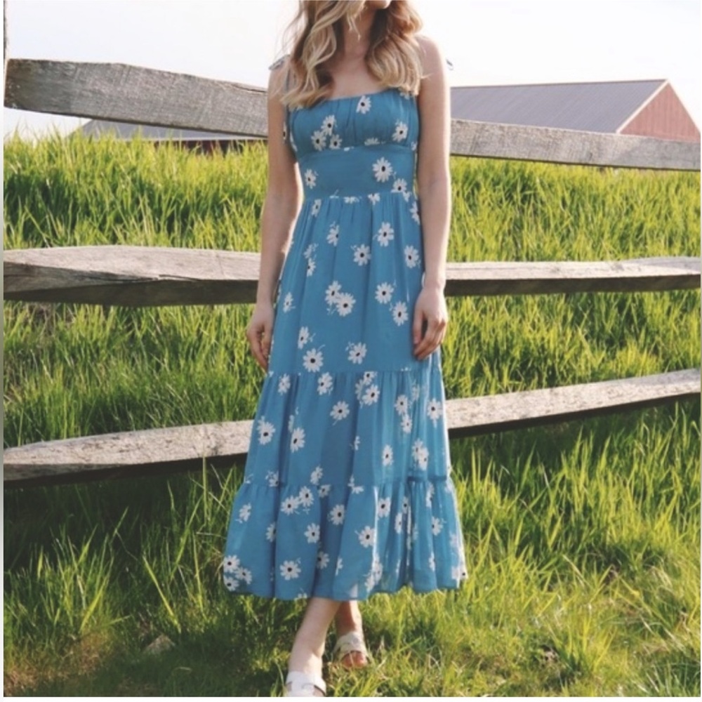 Reformation Daisy Tie shoulder  Dress